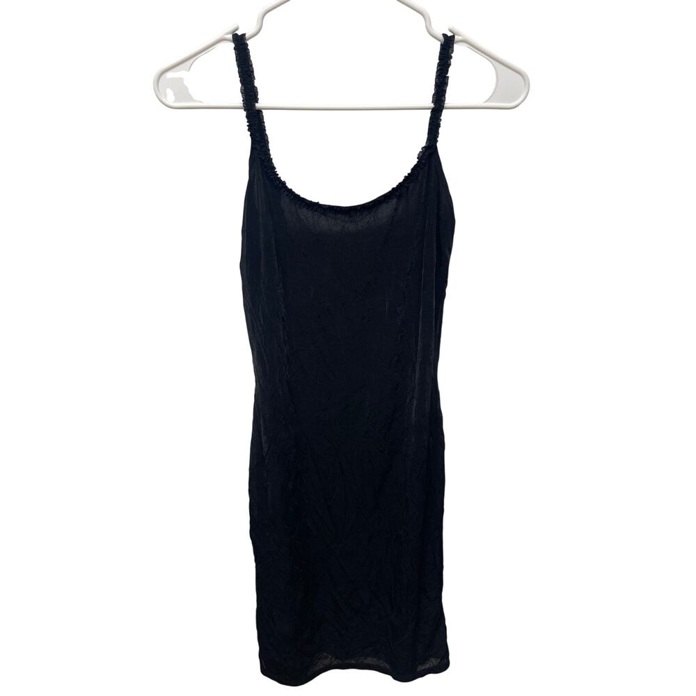 Armani Exchange Vintage Black mini slip dress tank dress size XS Y2K LBD